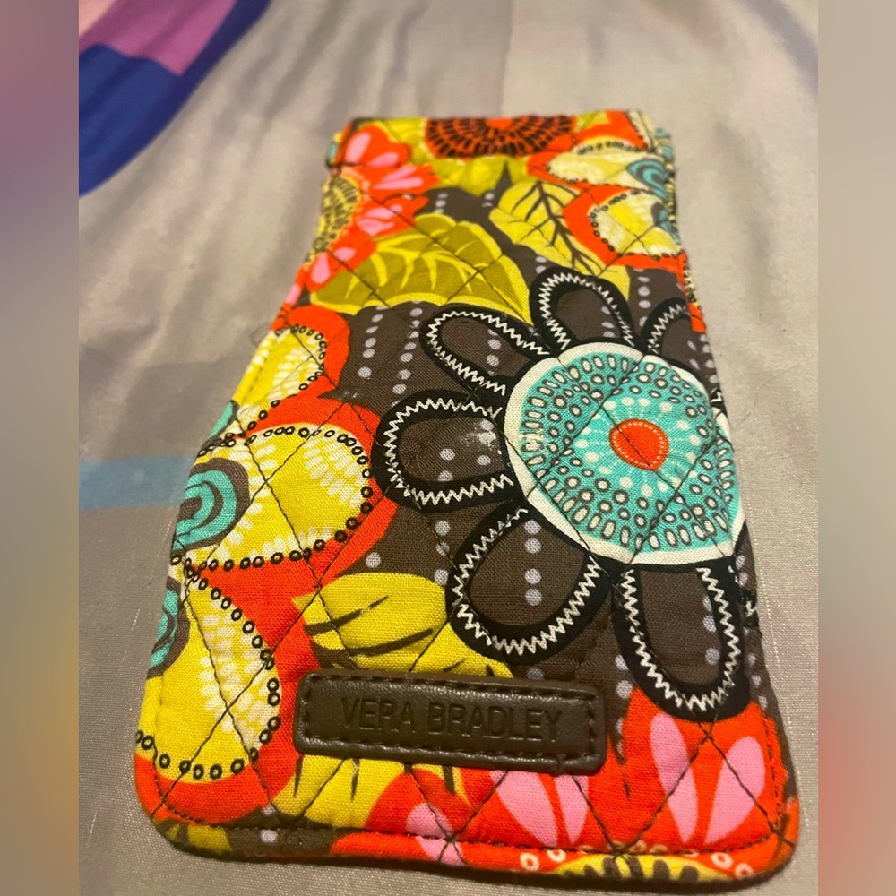 Vera Bradley glasses holder (soft with snap)